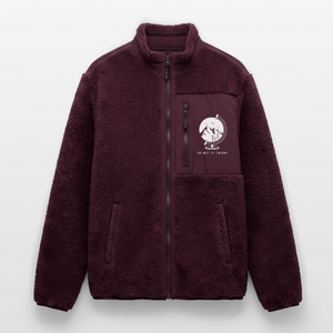 Die Welt ist ein Dorf / Relaxed Fit Unisex Sherpajacke von Stanley/Stella - Maroon