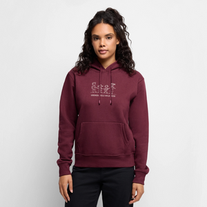 Karins Damenhoodie - Burgunderrot