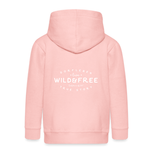 Wild und Frei / Kinder Premium Jacke - Kristallrosa