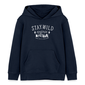 Stay Wild Dorfchild / Kinder Organic Hoodie - Navy