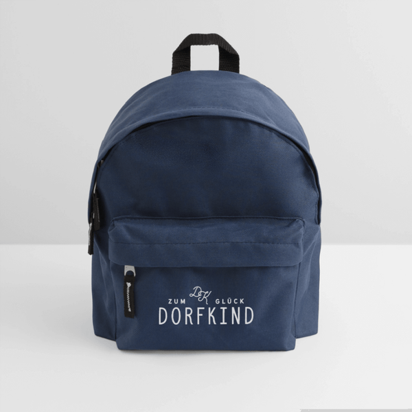 Zum Glck Dorfkind / Kinder Rucksack - Navy