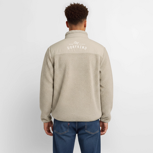 Zum Glück Dorfkind / Relaxed Fit Unisex Sherpajacke von Stanley/Stella - Beige
