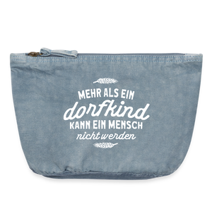 Witzige Kosmetiktasche mit Dorfkind Motiv - Accessoire Täschchen Spruch Makeup Tasche