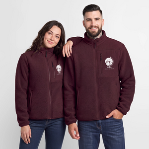 Die Welt ist ein Dorf / Relaxed Fit Unisex Sherpajacke von Stanley/Stella - Maroon