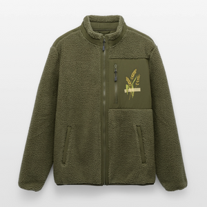 Getreide WEizen Ähre / Unisex Sherpajacke - Khaki