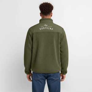 Zum Glück Dorfkind / Organic Sherpajacke Teddy Fleece - Khaki
