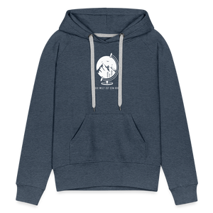 Die Welt ist ein Dorf / Damen Premium Hoodie - Jeansblau