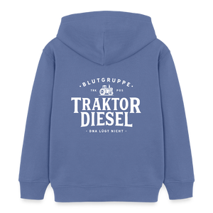 Blutgruppe Traktor Diesel - DNA lügt nicht / Kinder Organic Hoodie - Blau