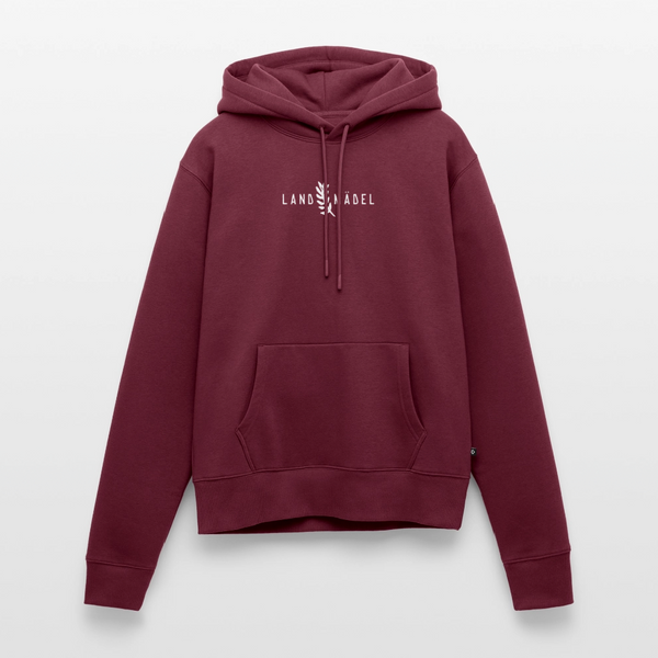 Landmädel / Damen Premium Hoodie - Burgunderrot