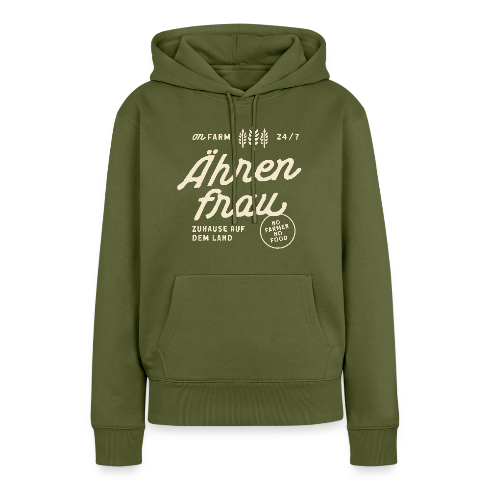 Ährenfrau / Frauen Premium Hoodie - Khaki