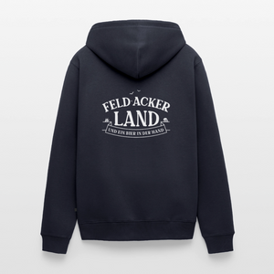 Feld Acker Land und ein Bier in meiner Hand / Männer Premium Kapuzenjacke - Navy