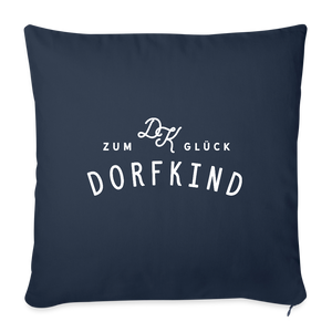 Zum Glück Dorfkind / Kissenbezug - Navy