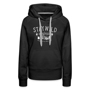 Stay Wild Dorfchild / Damen Premium Hoodie - Schwarz