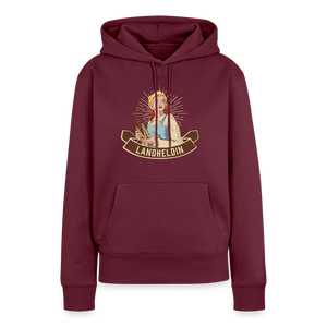 Landheldin / Damen Premium Hoodie - Burgunderrot