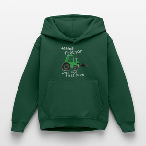 Traktorliebe / Kinder Premium Hoodie - Flaschengrün