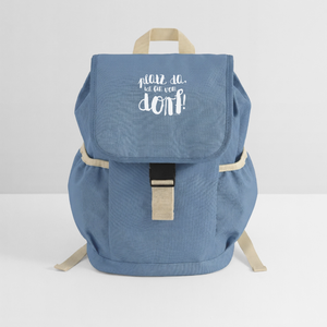 Platz da ich bin vom Dorf / Kinder Rucksack Recycled - Blaugrau