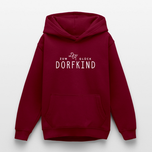 Zum Glück Dorfkind / Teenager Premium Hoodie - Bordeaux