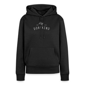 Zum Glück Dorfkind / Damen Premium Hoodie - Schwarz