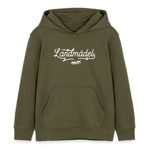 Landmädel / Kinder Organic Hoodie - Sonderedition - Khaki