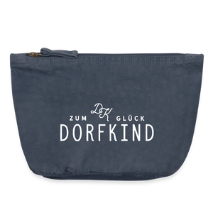 Lustige Kosmetiktasche mit Dorfkind Spruch - Dorfkram® Utensilo Tasche - Zubehörtasche Geschenk