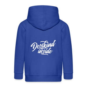 Dorfkind inside / Kinder Premium Kapuzenjacke - Royalblau