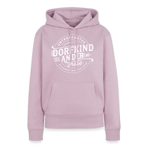 Unterschätze niemals ein Dorfkind an der Theke, du kannst nur verlieren / Damen Premium Hoodie - Altrosa