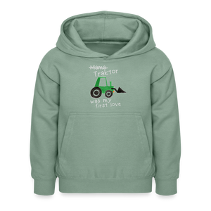 Traktorliebe / Kinder Premium Hoodie - Graugrün