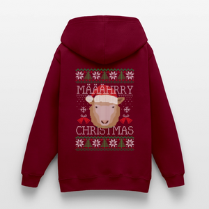 Weihnachten Schaf - Merry Christmas Schaf Mäh / Teenager Premium Hoodie - Bordeaux