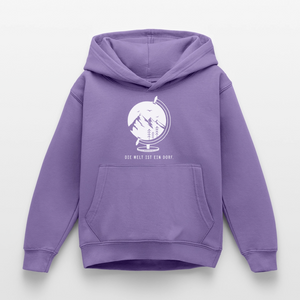 Die Welt ist ein Dorf / Kinder Premium Hoodie - Lavendel