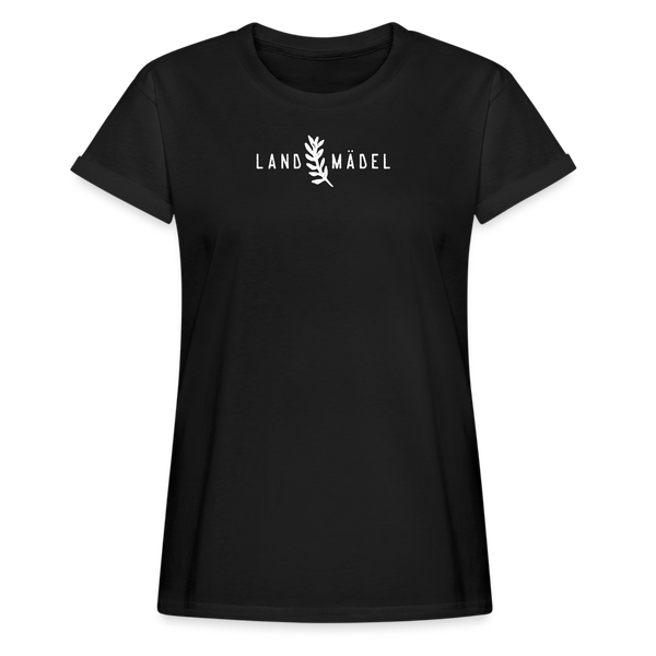 Landmädel / Damen Oversize Shirt - Schwarz