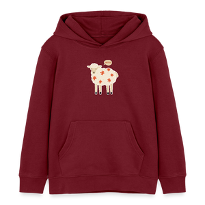 Schaf Mäh / Kinder Organic Hoodie - Burgunderrot