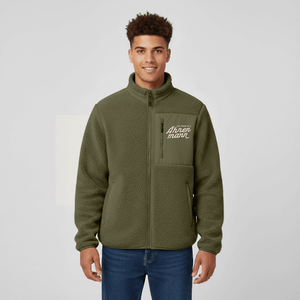 Ährenmann / RELAXED FIT Unisex Sherpajacke von Stanley/Stella - Khaki