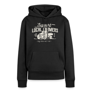 Support local Farmers / Unterstütze die Bauern / Damen Premium Hoodie - Schwarz
