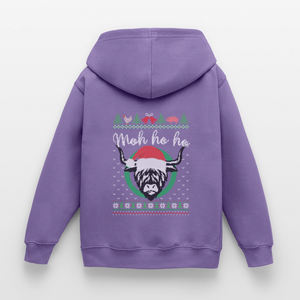 Weihnachten Kuh Moh Ho ho / Kinder Premium Hoodie - Lavendel