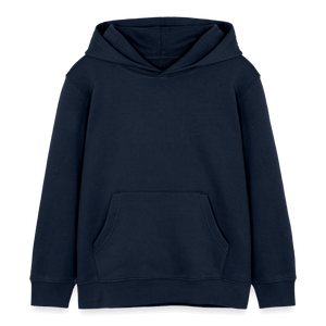 Weihnachtsmann fliegt mit Traktor über die Wälder / Kinder Organic Hoodie - Navy