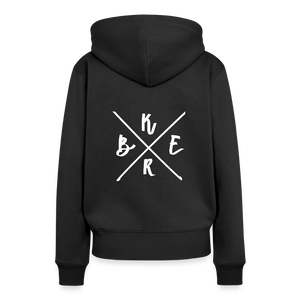 Kerb Badge / Damen Premium Hoodie - Schwarz