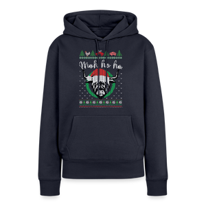 Weihnachtskuh Mo ho ho / Damen Premium Hoodie - Navy