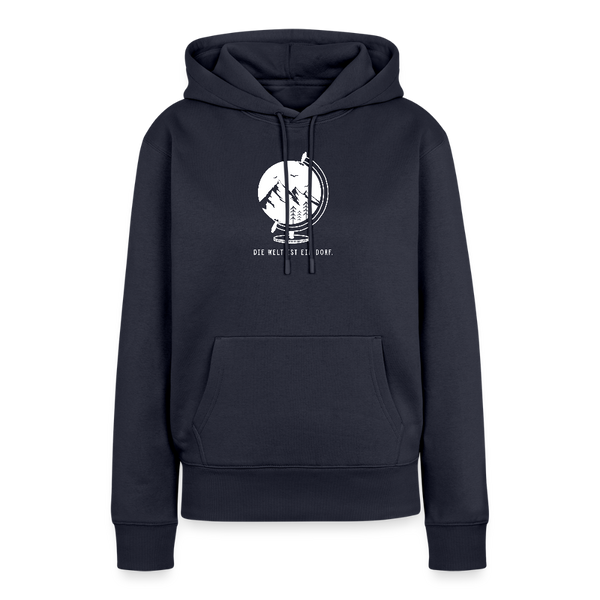 Die Welt ist ein Dorf / Damen Premium Hoodie - Navy