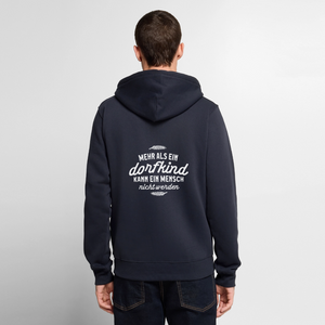 Mehr als ein Dorfkind kann ein Mensch nicht werden / Herren Premium Kapuzenjacke - Navy