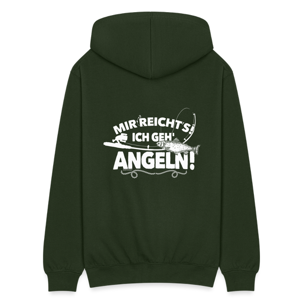 Mir reichts ich geh angeln / Herren Sweatjacke - Forstgrün 