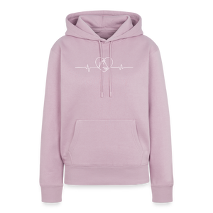 Herzschlag Pferd / Pferdeliebe / Damen Premium Hoodie - Altrosa