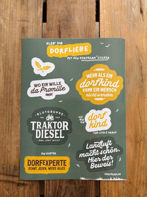Stickerbogen Dorfliebe