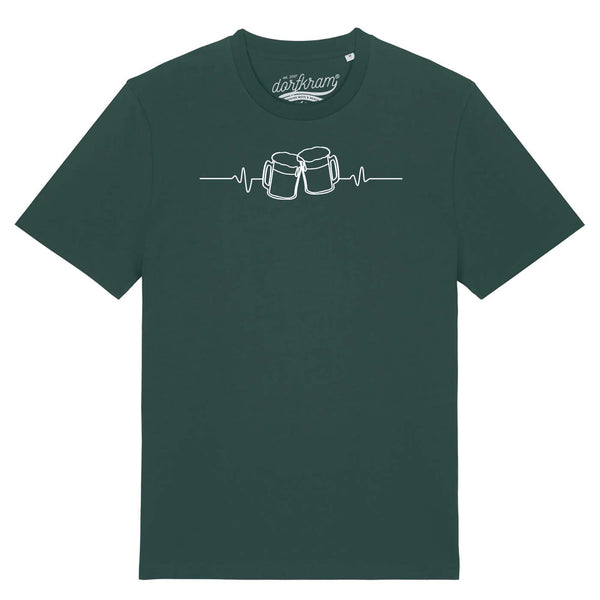 Herzschlag Bier / Bierliebe / Herren Organic Shirt