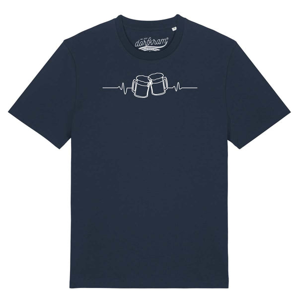 Herzschlag Bier / Bierliebe / Herren Organic Shirt