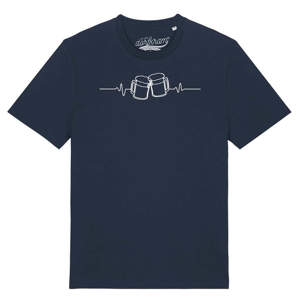 Herzschlag Bier / Bierliebe / Herren Organic Shirt