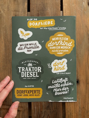Stickerbogen Dorfliebe