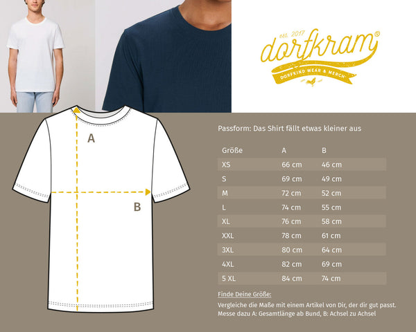 Landcrew / Dorfcrew / Dorfkind für immer / Herren Organic Shirt (Unisex) (meliert) (Lagerverkauf)