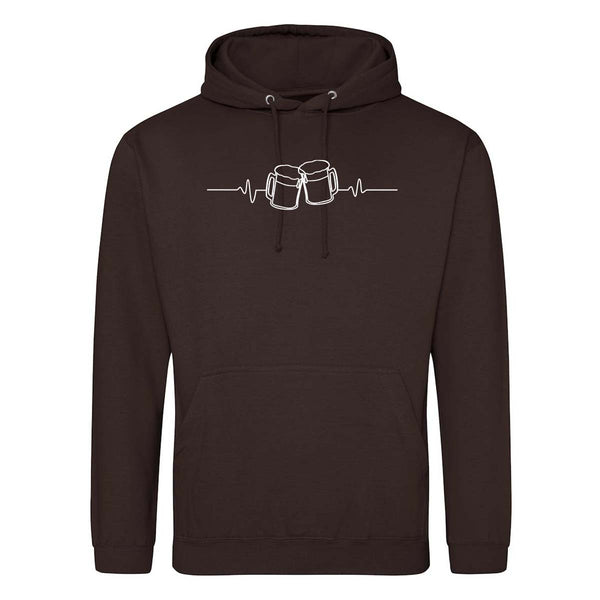 Herzschlag Bier / Bierliebe / Herren Premium Hoodie