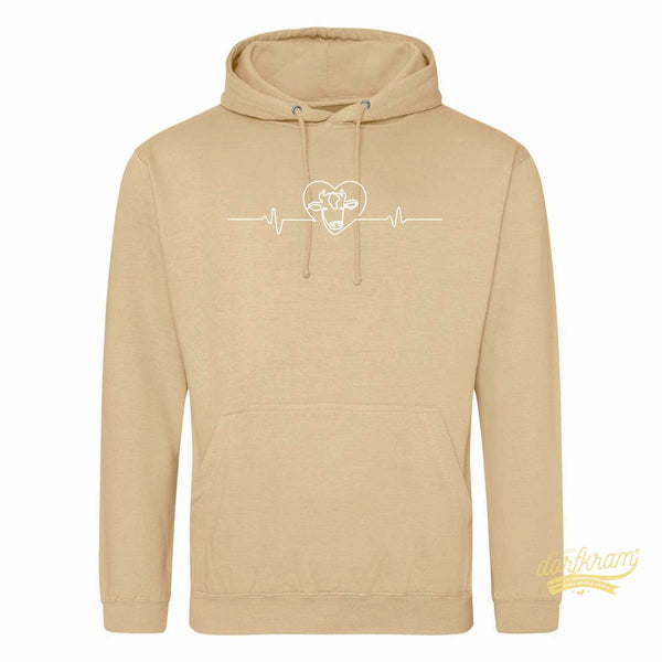 Herzschlag Kuh / Kuh Liebe / Herren Premium Hoodie