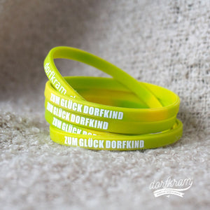 Silikonarmbänder mit Dorf Spruch. Dorkfindmoment. Dorfkram® 